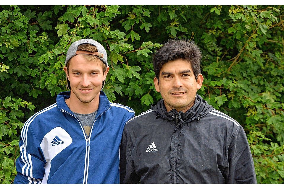 Gemeinsam in die neue Saison: IFT-Kapitän Thomas Pahnke (links) und sein neuer Coach Gustavo José Fernández. Foto: Schuster