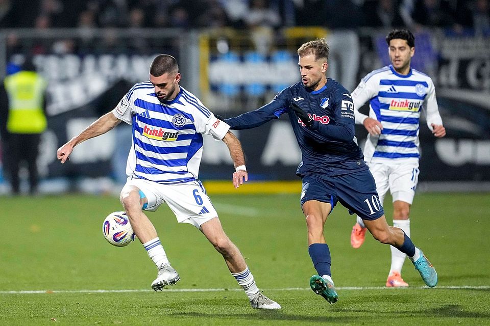 Rasim Bulic im Zweikampf gegen einen Hoffenheimer.