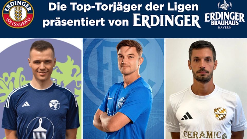 Nicolas Hilz (mi.) führt das ERDINGER Ranking vor seinen zwei Verfolgern Sven Scheurer (li.) und Nemanja Rancic (re.) an.