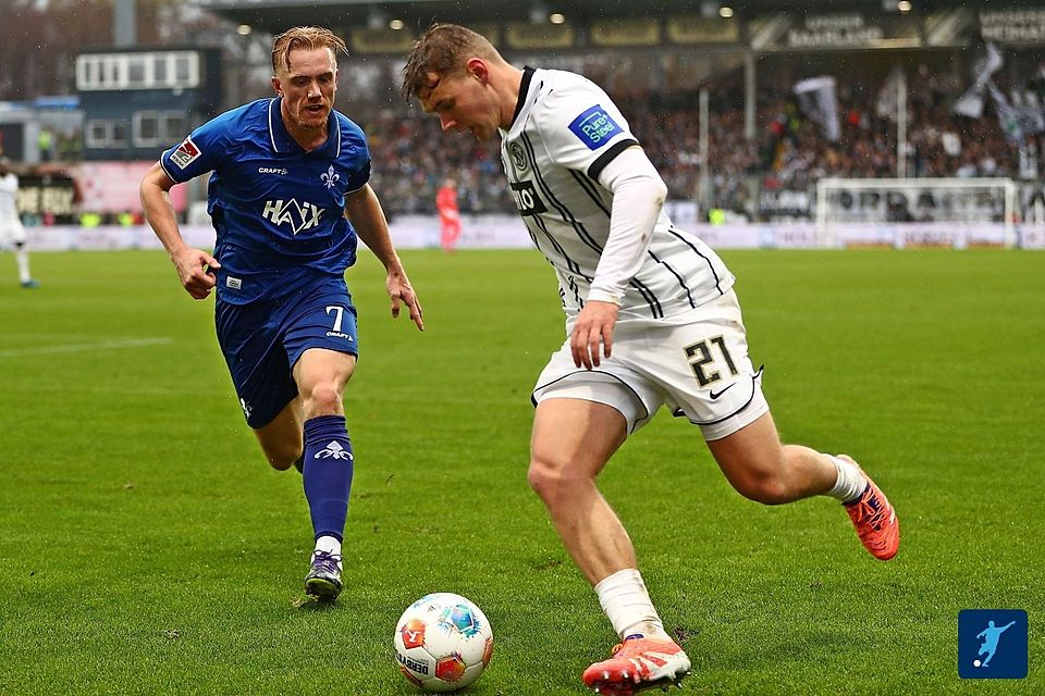 Kann Darmstadt (hier Top-Torjäger Lidberg) gegen Fortuna Düsseldorf ein Ausrufezeichen setzen und die so wichtigen drei Punkte mitnehmen?