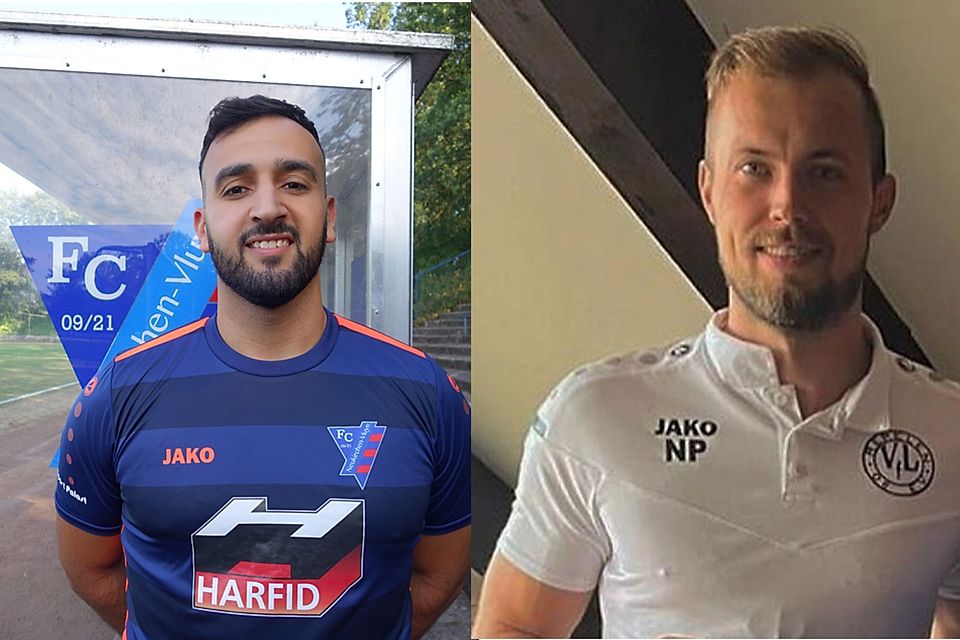Samir Jabri (li.) und Nico Pehla trainieren ab sofort den VfL Repelen.