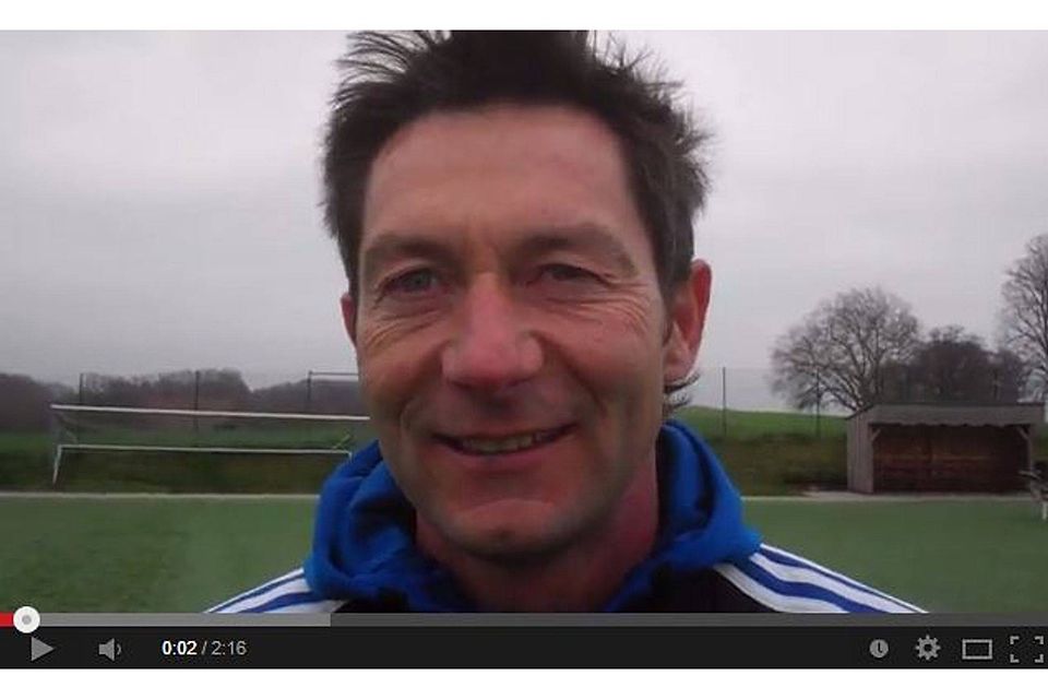 Holzhausens Trainer Dirk Gellrich. Foto: Youtube