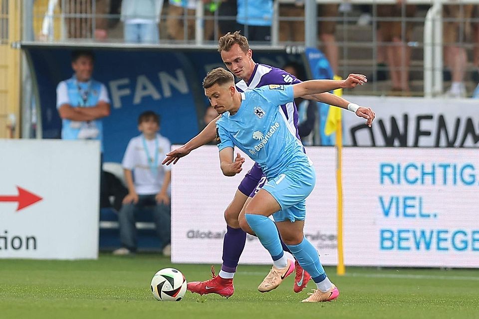 Punktet offensiv wie defensiv: Kilian Jakob, hier als Bewacher von Julian Guttau.