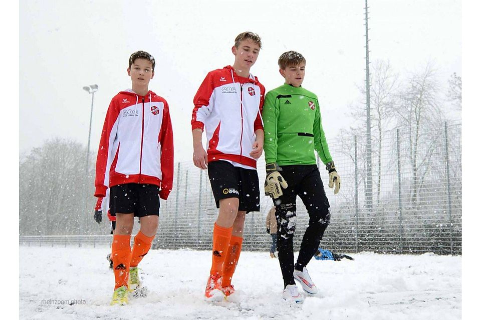Die B-Junioren der SG Orlen, hier noch im Schnee des letzten Winters, sind Kreispokalsieger. Archivfoto: Hempel.