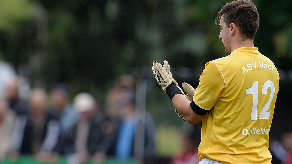 Der neue Quelle-Keeper Manuel Döllfel­der ist im BFV-Futsal-Team. Foto: Zink
