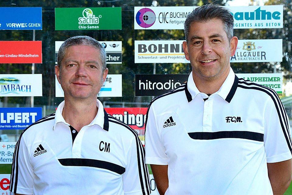 Christian Maier (links) und Bernd Kunze sind ab sofort wieder für den FC Memmingen tätig.