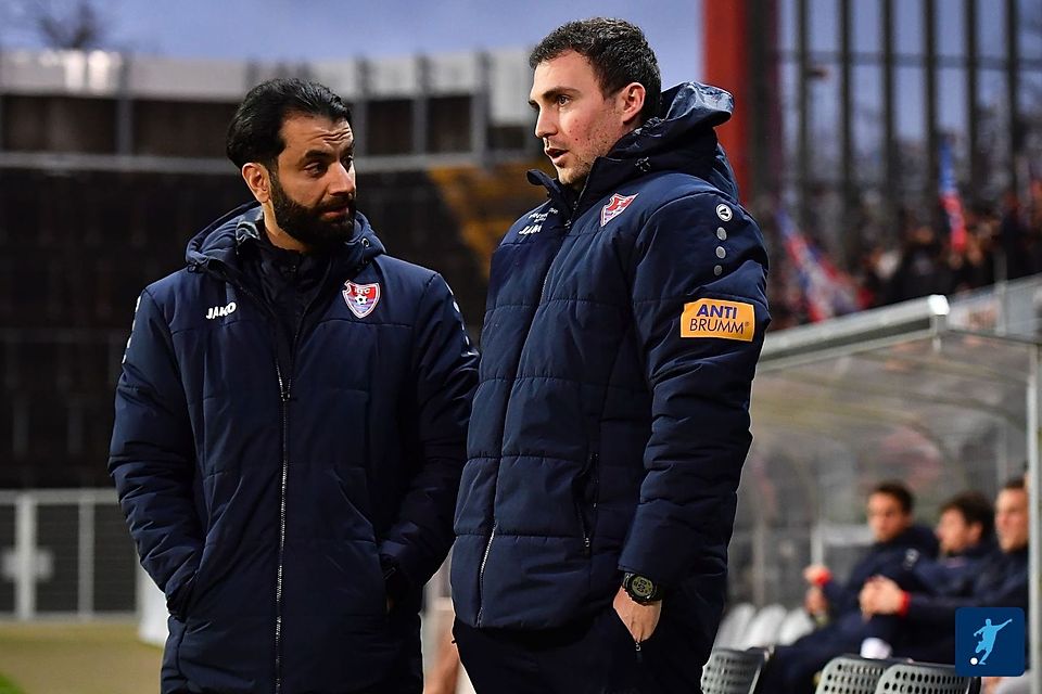 Co-Trainer Botan Melik (l.) und Julian Stöhr. 