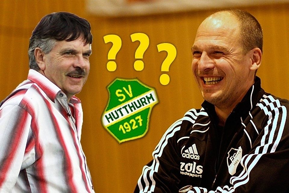 Die Gerüchteküche brodelt - doch weder Franz (li.) noch Roland Hackl werden wohl die Biereder-Nachfolge beim SV Hutthurm antreten   Montage:Wagner