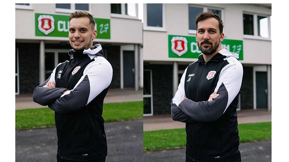 Tom Nöcker (li) und Johannes Albers verlängern beim SV Bad Rothenfelde II