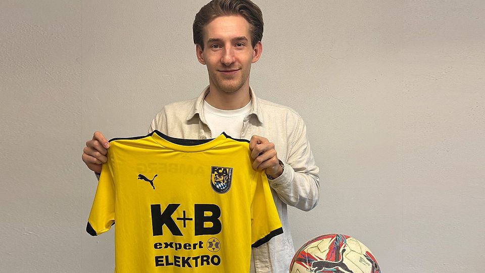 Nick Sperlich trägt ab sofort wieder das Trikot des FC Amberg.