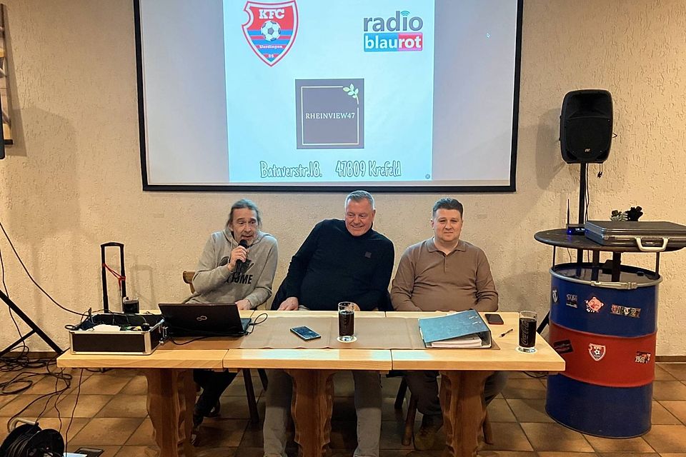 Der bisherige Vorstand des KFC Uerdingen um Christian Ritzenfeld (v.l.), Thomas Platzer und Dmitry Voronov. Der bisherige Vorstand des KFC Uerdingen um Christian Ritzenfeld (v.l.), Thomas Platzer und Dmitry Voronov.