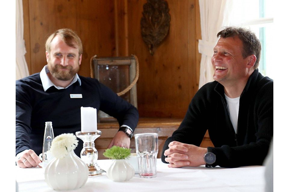 Daniel Bierofka und Claus Schromm kennen und schätzen sich. Am 3. Oktober treffen sie im Toto-Pokal-Viertelfinale aufeinander.  Christina Pahnke / sampics / sampics