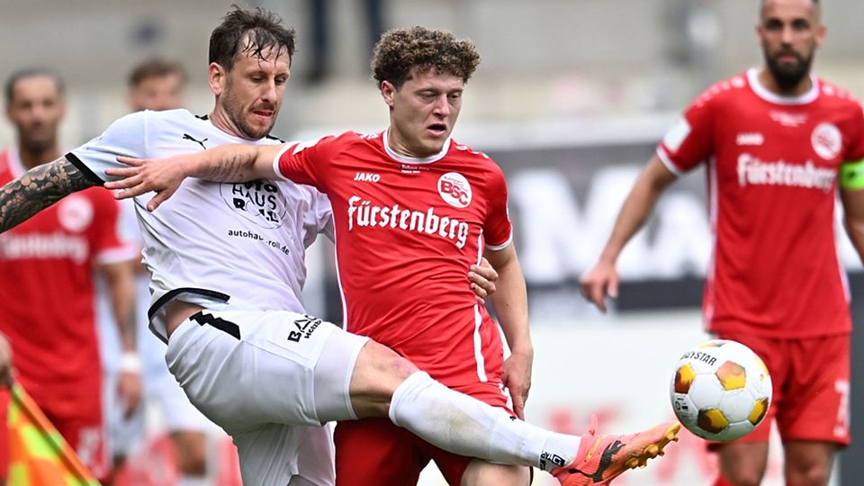 Neuauflage des Finales: Der FC Auggen (links) fordert den Bahlinger SC (rechts) heraus. | Foto: Achim Keller