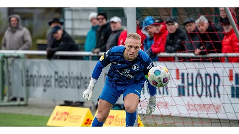 Torhüter Maik Buss und der SC Waldgirmes empfangen in der Fußball-Hessenliga den FC Gießen zum Derby. (Archivfoto) © Jenniver Röczey