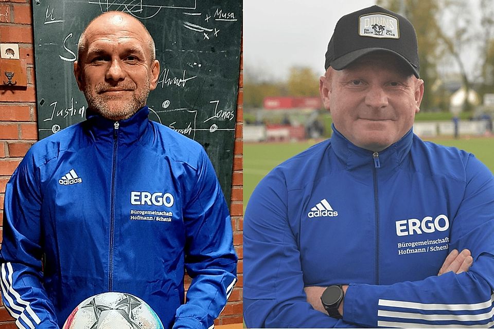 Witold Kozielski (li.) und Martin Tischbierek haben ihre Verträge beim FC Zons verlängert.