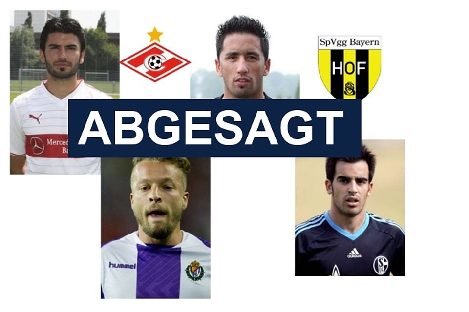 Sie kommen vorerst doch nicht mit dem Team von Spartak Moskau nach Hof: die Ex-Bundesligaspieler Serdar Tasci, Patrick Ebert, Lucas Barrios und José Manuel Jurado (v.l.n.r.) Fotos: Getty Images (2), Picture Alliance (2) Sie kommen vorerst doch nicht mit dem Team von Spartak Moskau nach Hof: die Ex-Bundesligaspieler Serdar Tasci, Patrick Ebert, Lucas Barrios und José Manuel Jurado (v.l.n.r.) Fotos: Getty Images (2), Picture Alliance (2)
