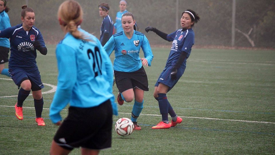 Die Sportclub-Damen spielen eine starke Bayernliga-Saison und setzen sich mit 2:0 gegen Hof durch. F: Schaar