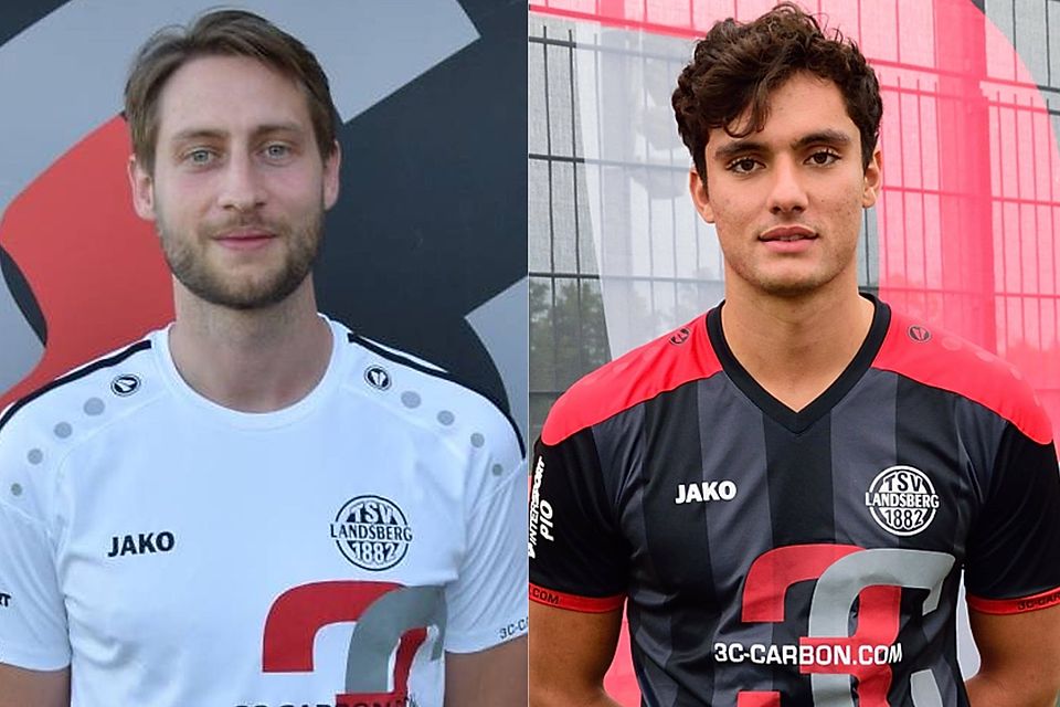 Sebastian Schmeiser (li.) und Kevin Gutia kicken auch in der kommenden Saison für den TSV Landsberg.
