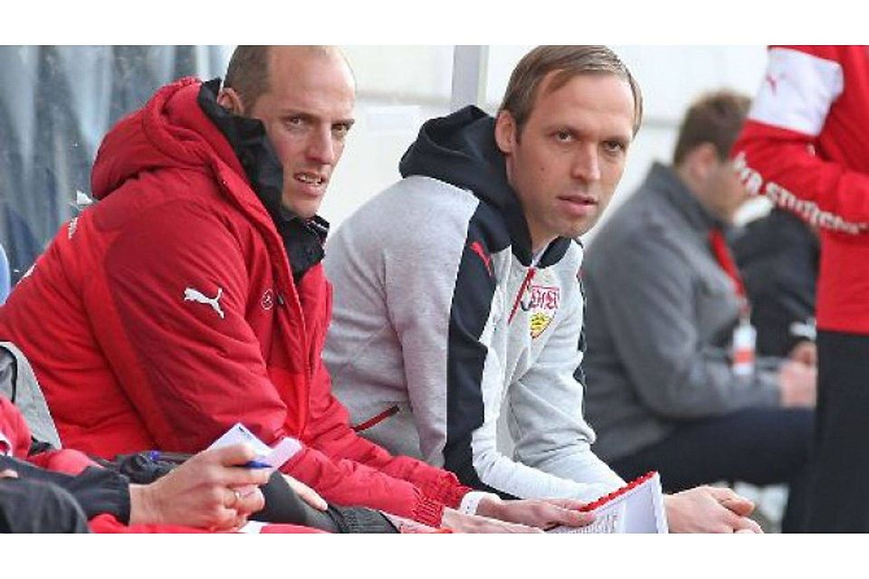 Andreas Hinkel (re.) holt unter seiner Regie den dritten Sieg im dritten Spiel mit dem VfB II. imago sportfotodienst
