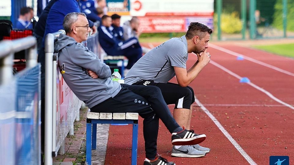 Trainer Michael Brand mit Teammanager Vicente Alvaro 