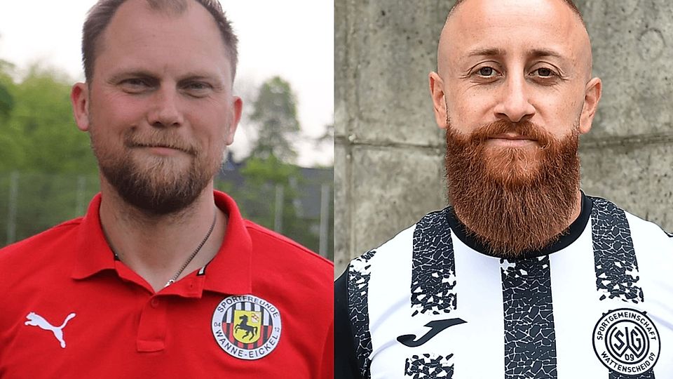 Lukas Froncyzk (l.) und Karoj Salem Sindi bleiben weiter das Trainergespann der SF Wanne-Eickel.