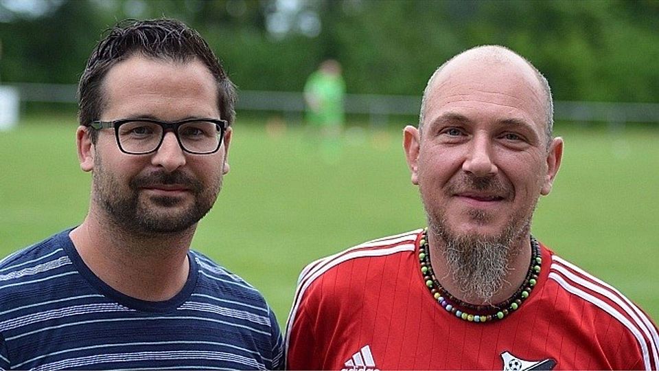 Co-Trainer Tobias Baum (links) und Cheftrainer Sascha Hampel bleiben der SGN wie der gesamte Kader erhalten.