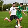 Der FC Freiburg-St. Georgen (grüne Trikots) konnte gegen den FC Emmendingen einen Zähler retten. Die Partie endete 3:3.