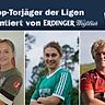 Lena Jocher (m.) und Sandra Utzschmid erzielten zusammen fünf Tore und liefern sich weiter ein enges Rennen an der Spitze der Bezirksoberliga