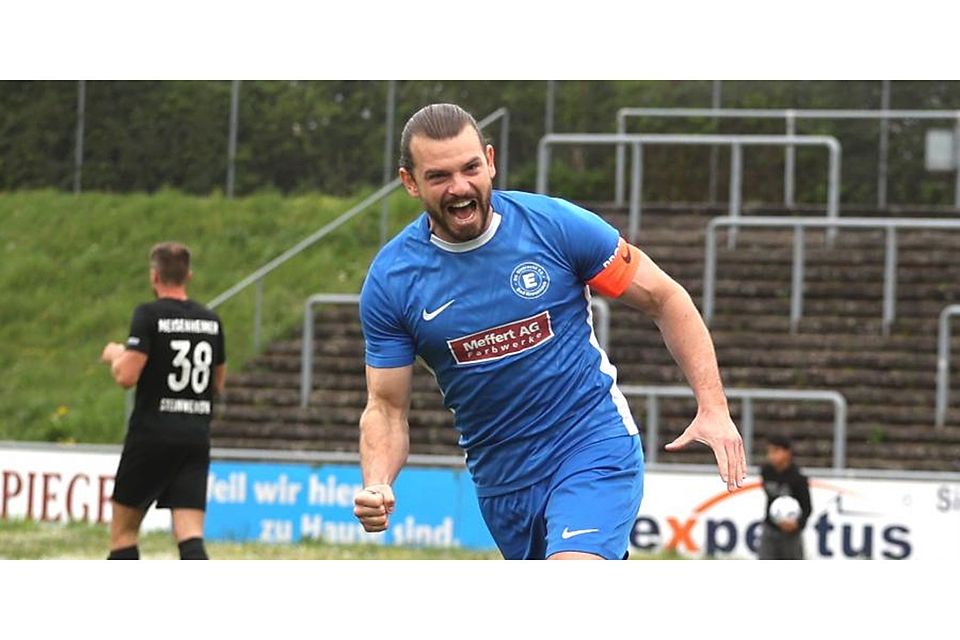 Kapitän Deniz Darcan traf in Bodenheim dreifach für die Kreuznacher Eintracht..	Foto: Mario Luge