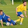 Zurück auf dem Platz ist der SC Fürstenfeldbruck (in Gelb) um Spielertrainer Patrick Lapper.