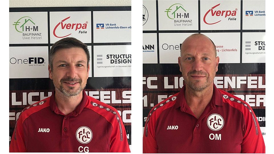 Christian Goller (li.) und Oliver Müller stehen auch in der kommenden Saison in Lichtenfels an der Seitenlinie.