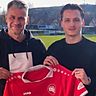 Der Cheftrainer und künftige Sportliche Leiter des Bahlinger SC, Marco Schneider, sowie Neuzugang Cristian Cernenchi (rechts.)