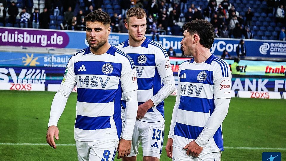 Luis Hartwirg (re.) und Gerrit Wegkamp (mi.) haben keine Perspektive mehr beim MSV Duisburg.