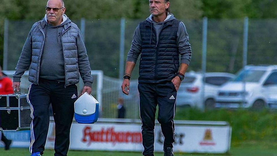 Sepp Gsödl (re.) steht nur mehr bis zum Saisonende in Diensten des FC Ruderting 
