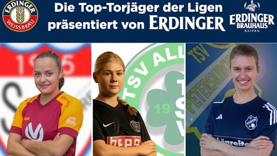 Aschenbrenner (Mi.) zieht an allen vorbei, Riegler (li.) ist ihr dicht an den Fersen und Berndlmeier (re.)  belegt den vierten Platz