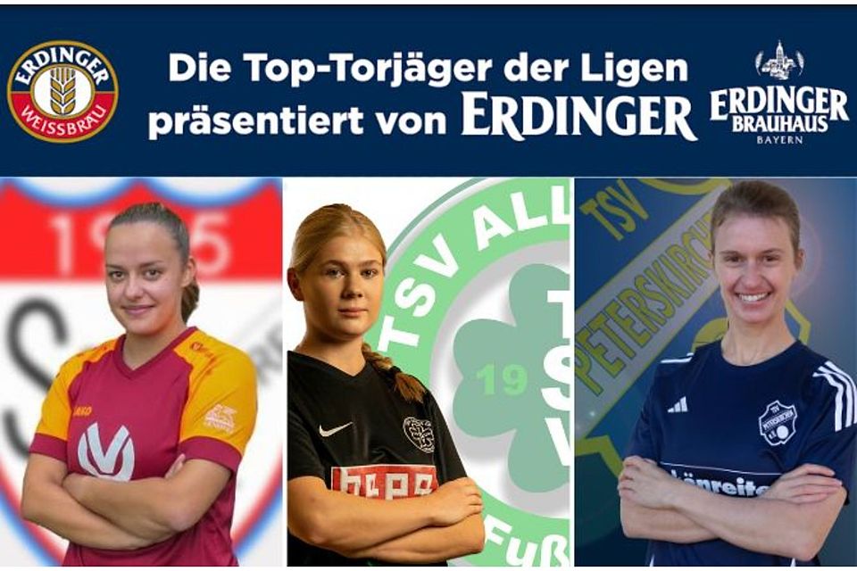 Aschenbrenner (Mi.) zieht an allen vorbei, Riegler (li.) ist ihr dicht an den Fersen und Berndlmeier (re.)  belegt den vierten Platz