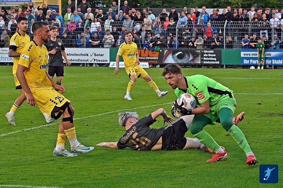 Maurice Dehler (in grün) hat sich der SpVgg Unterhaching angeschlossen.