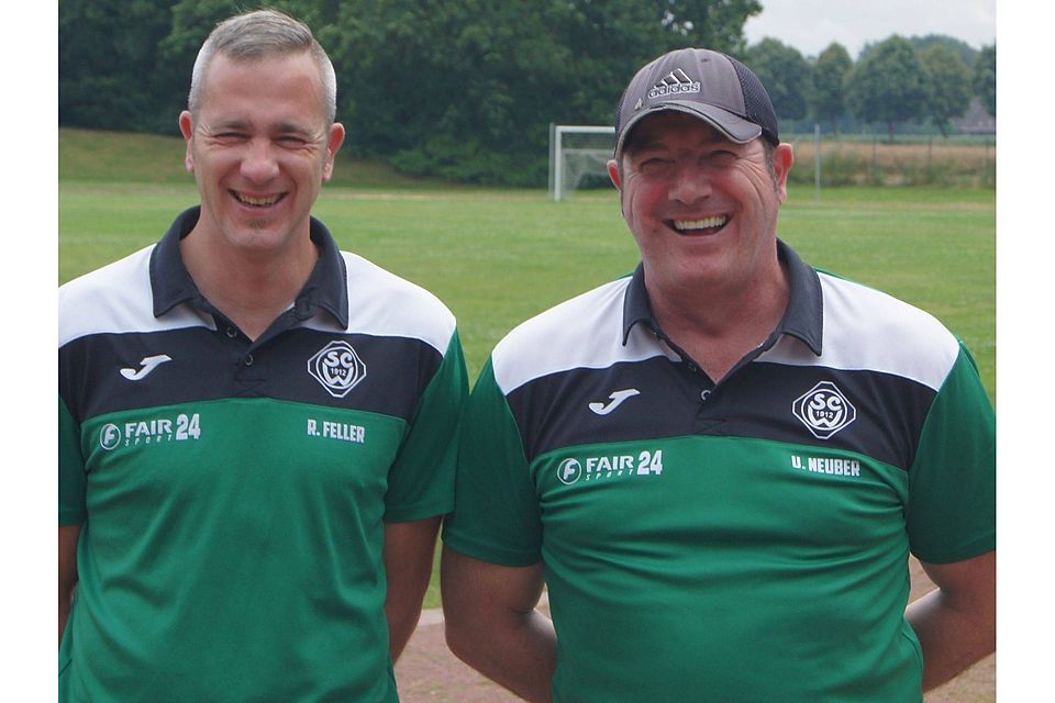 v.l.n.r.: Richard Feller (Trainer der 2. Mannschaft), Uwe Neuber (Trainer der 1. Mannschaft)