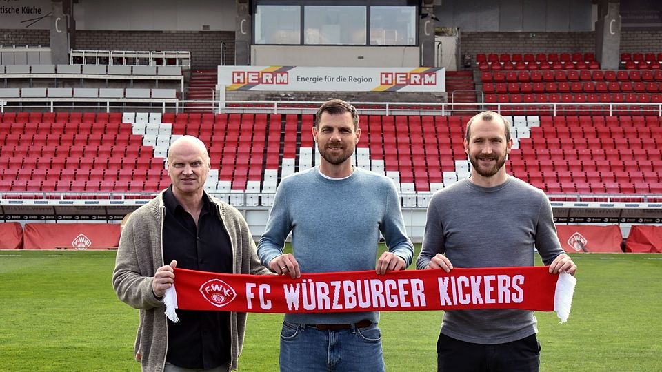 Marco Wildersinn (mi.) übernimmt zur neuen Saison am Würzburger Dallenberg - aller Voraussicht nach in der Regionalliga Bayern. 