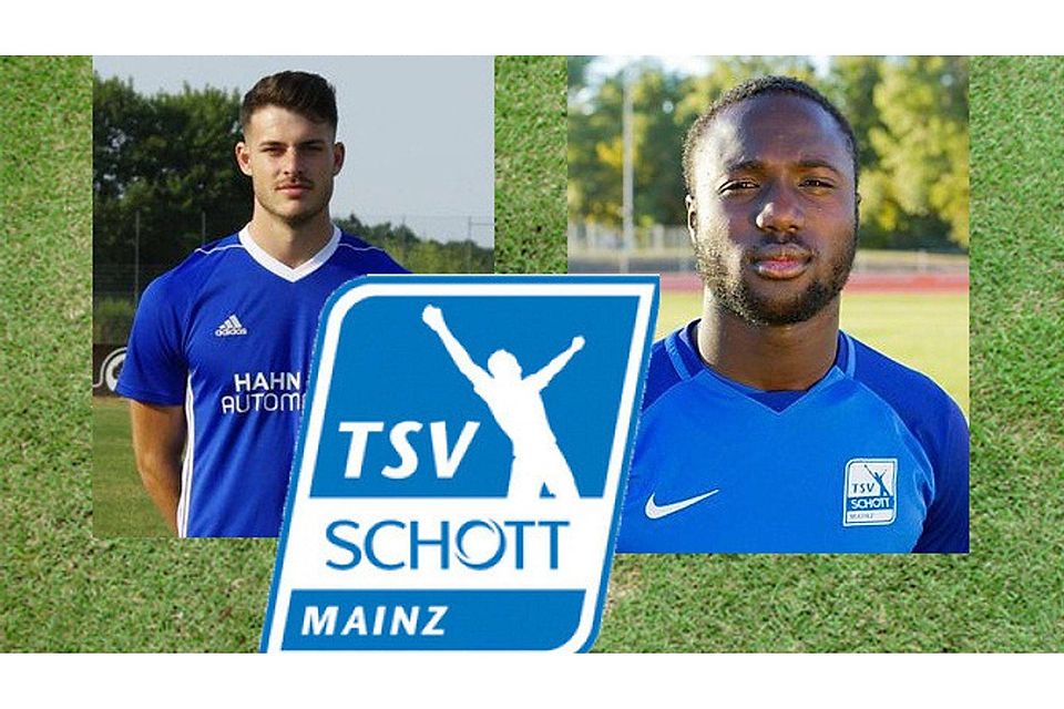 Michael Kohns (links) wechselt zum TSV Schott Mainz, dem Raphael Assibey-Mensah ein weiteres Jahr die Treue hält.