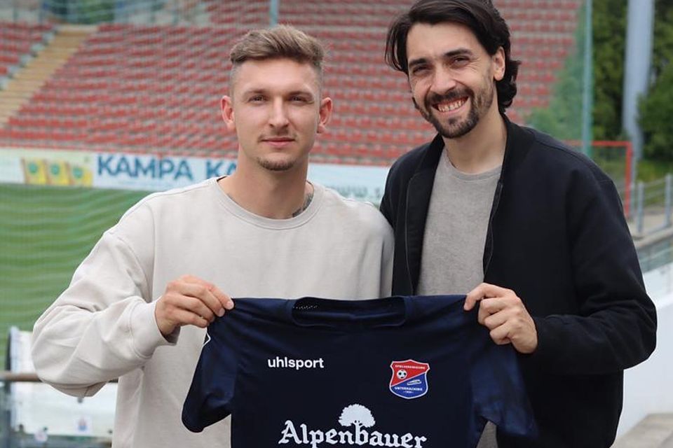 Julian Kügel (li.) hat sich von Markus Schwabl überzeugen lassen, nach Unteraching zu kommen.