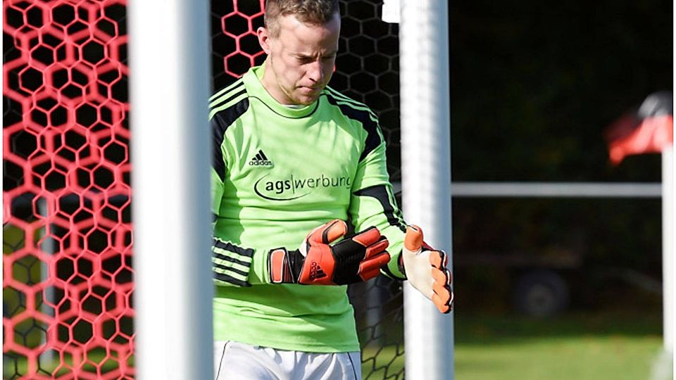 ´Manuel Huber steht ab der neuen Saison beim TSV Diedorf zwischen den Pfosten. 	F.: Marcus Merk