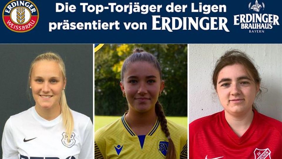 Das Maß aller Dinge: Maxine Hausler (Mitte) und Lisa Winterer (links) trafen bislang sechsmal. Dahinter lauert unter anderem Melissa Schreiner (rechts).