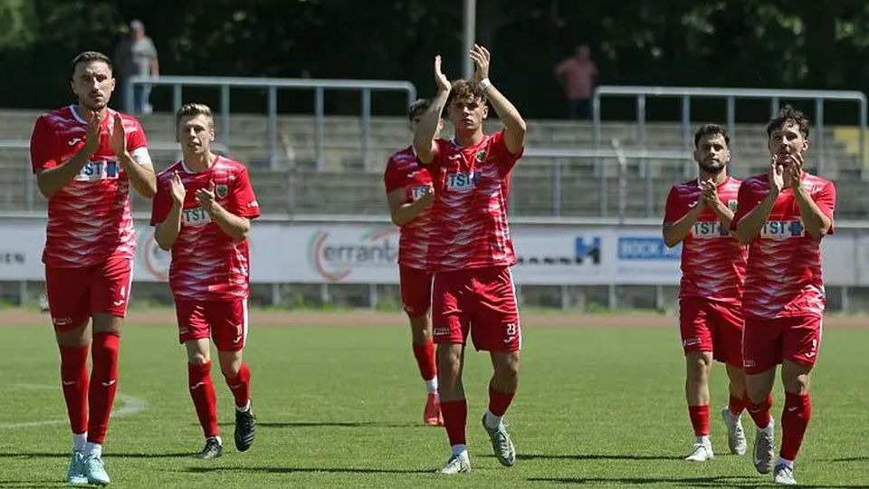 Im ersten Halbjahr der laufenden Spielzeit wichtige Stützen der Wormatia: Kapitän Altin Vrella, Nico Jäger, Laurenz Graf, Mert Özkaya und Marc Nauth (von links nach rechts).       Archivfoto: Christine Dirigo/pakalski-press