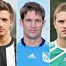 Christian Wolf (v.li.), Sebastian Becker und Patrick Weber sind die Winter-Neuzugänge der Schaldinger U23. Montage: Wagner