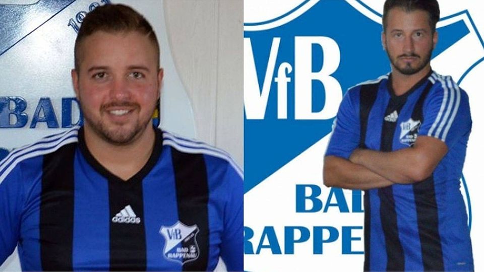 Denis Cocic (l.) und Kevin Kroiher übernehmen im Sommer den VfB Bad Rappenau.