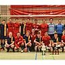 Der FuPa-Cup war fest in einheimischer Hand: SV Nufringen (rot) und die SG Nufringen/Rohrau (schwarz/gelb) Foto: Vecsey