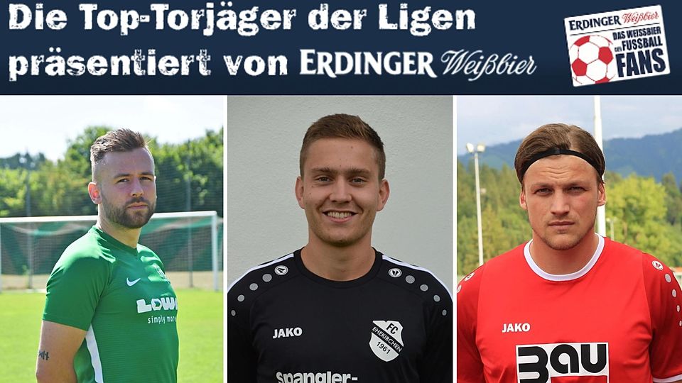 Christoph Hollinger (mi.) liegt vorne im ERDINGER-Ranking. Gefolgt wird er von Dominic Reisner (li.) und Andreas Hindelang.