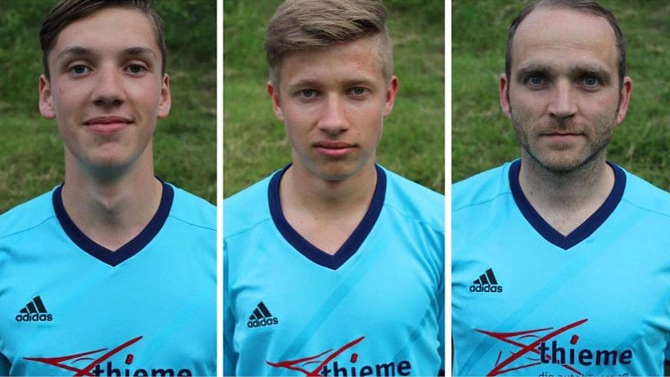 V.l.n.r.: Paul Steinert, Jonas Bachmann und Mirko Rocktäschel verstärken Kraftsdorf.© KSV 03