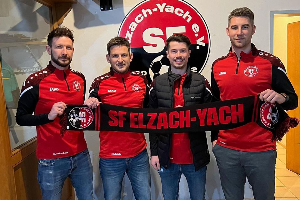 Bereit für die neue Saison bei den SF Elzach-Yach, die Verantwortlichen Michael Kaltenbach (von links), Florian Schätzle, Florian Owczaryszek und Kevin Maier.